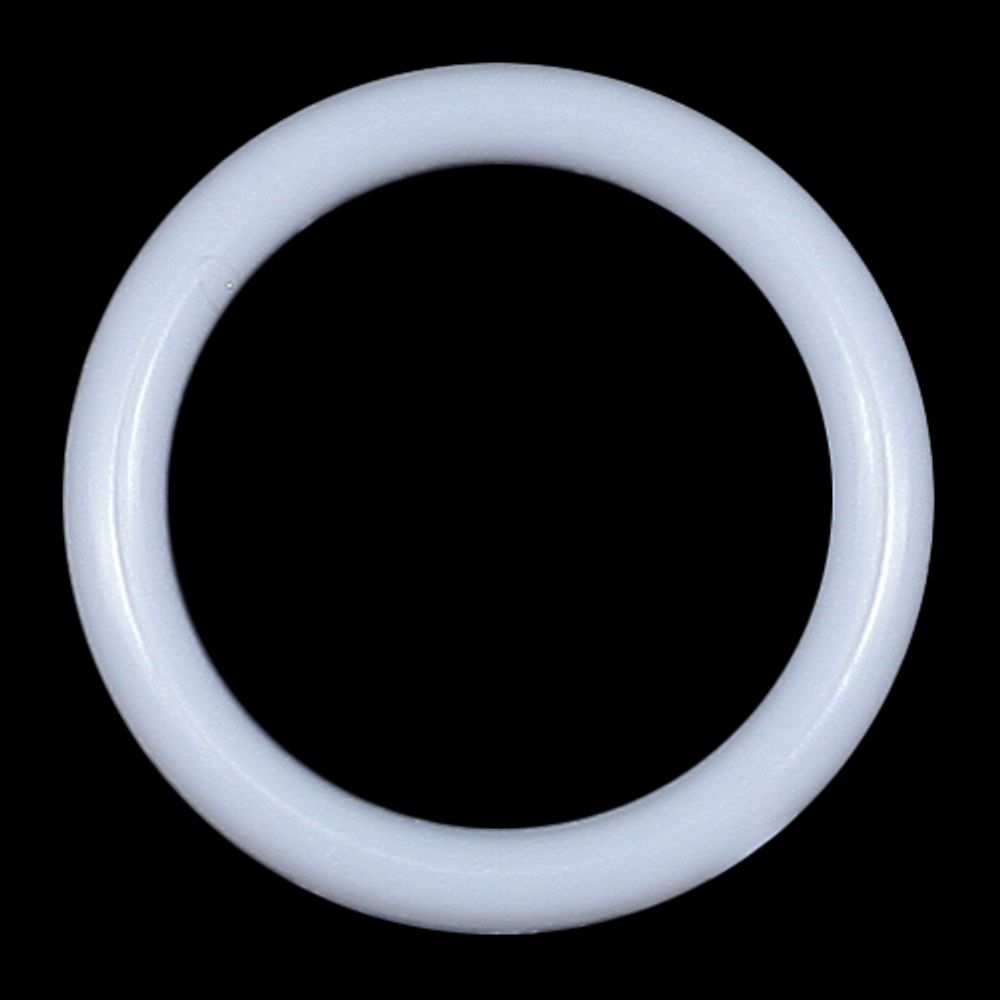 Кольца для бюстгальтера пластик ⌀10.0 мм, белый, 100 шт, 503546