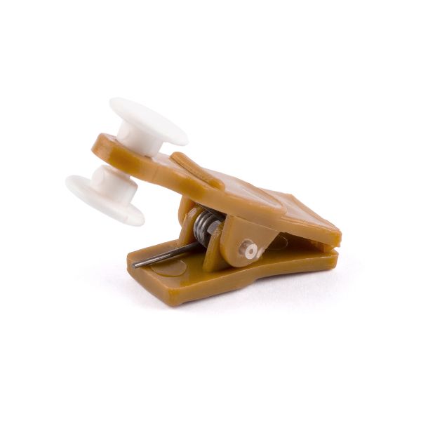 Зажим для штор с роликом 35х11 мм, 100 шт, бежевый, Gamma