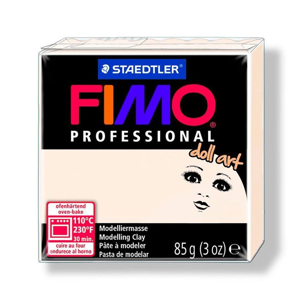 Пластика для изготовления кукол Fimo Professional Doll Art, уп. 85 гр, цв. полупрозрачный фарфор, 8027-03