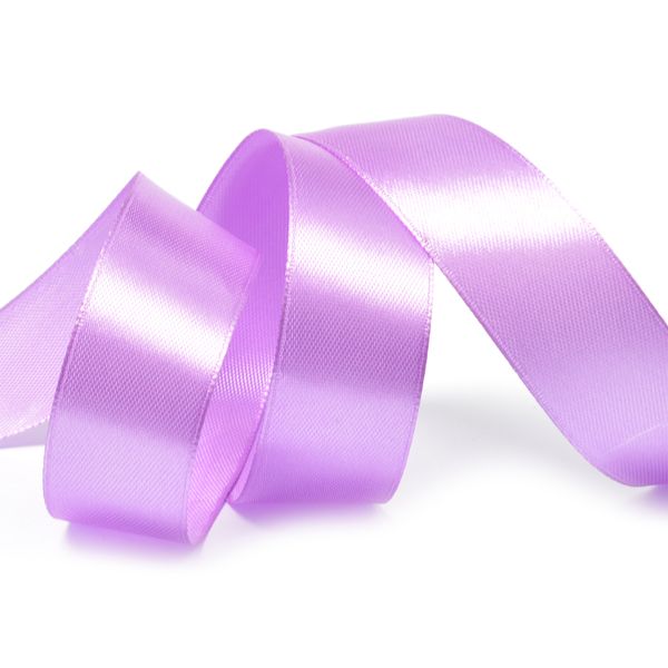 Лента атласная 1-сторонняя 25.0 мм / 27.4±2 метров, 3114 фиолетовый, Ideal