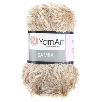 Пряжа YarnArt (ЯрнАрт) Samba, травка / уп.5 мот. по 100 г, 150м, 04 светлый бежевый