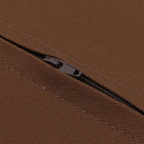 Нижняя сторона наволочки с молнией,100% лен, 45х45см (темно-коричневый), PLC-1