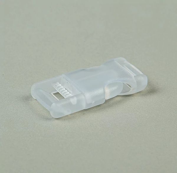 Фастекс (пряжка трезубец) пластик 13 мм, 40 шт, прозрачный