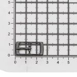 Пряжка ременная металл 10 мм (внешн. 12х26 мм), чер.никель, 20 шт, BIG