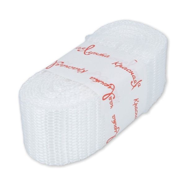 Стропа (ременная лента) 30 мм / 5х2.5 метра, фасовка, белый, 3713 (3075_3590)