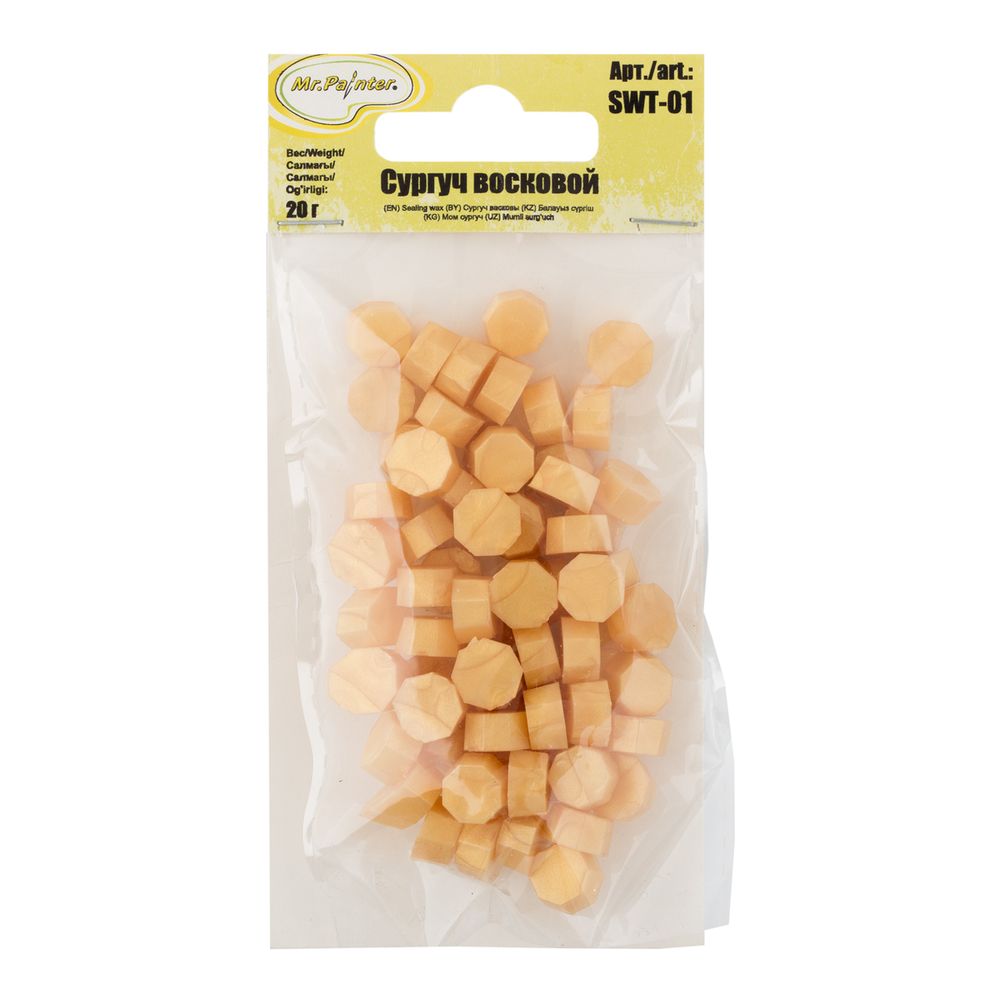 Сургуч восковой 20 г, 06 под-золото, Mr.Painter SWT-01