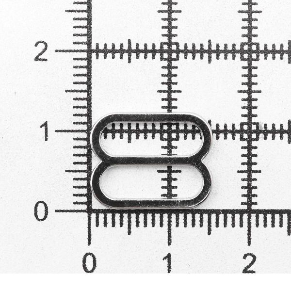 Рамки-регуляторы для бюстгальтера металл 8.0 мм, никель, ГМХ3435, 100 шт