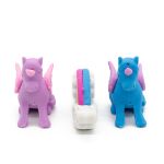 Набор ластиков 3 шт Единорожка, цвет сиренево-голубые, DV-12469