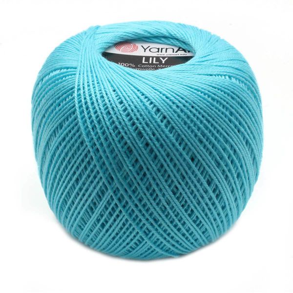 Пряжа YarnArt (ЯрнАрт) Lily / уп.8 мот. по 50 г, 225м, 5353 бирюза