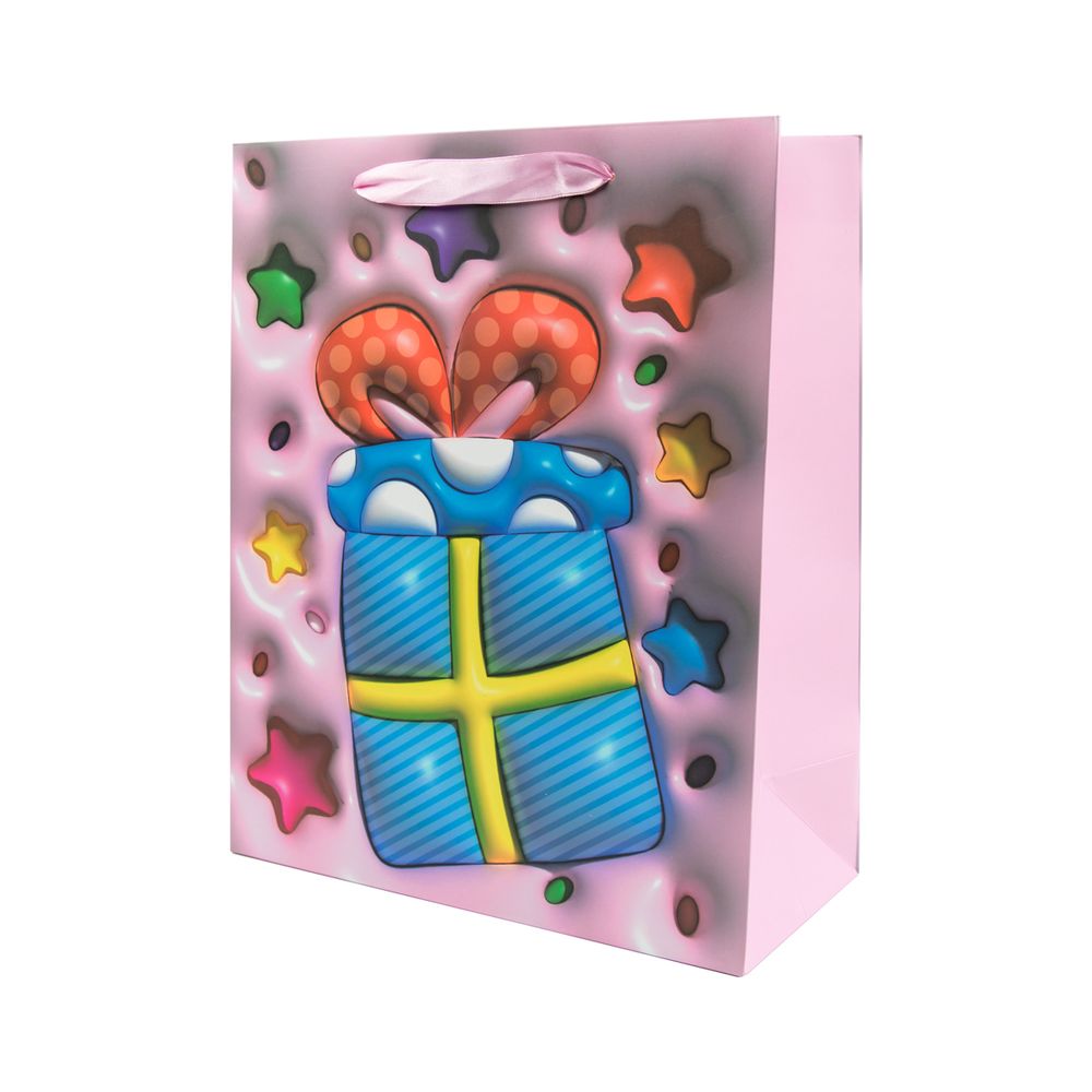 Пакет подарочный 210 г/м², 26х32х12 см, 12 шт, 01, Stilerra CBYM