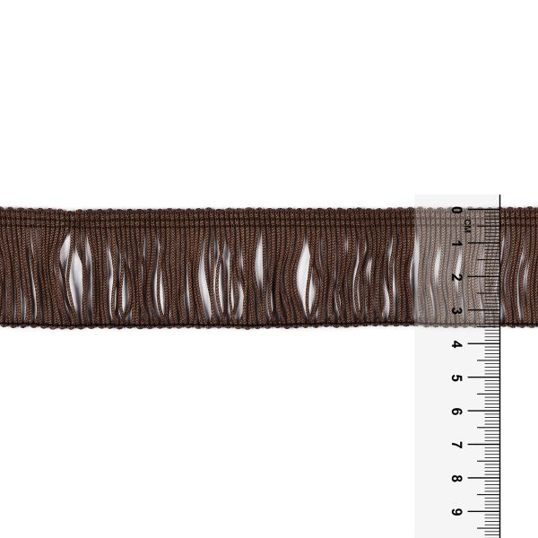 Бахрома отделочная 35.0 мм / 25 метров, 200 т.шоколадный, Gamma 110
