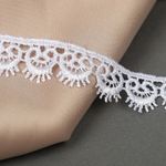 Кружево гипюр (плетёное) 16 мм, TR.1063, 01 белый, 12м, Kruzhevo