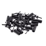 Наконечник для шнура металл шестигранный 20х7 мм, металл, черный, 6660-0100, 20 шт