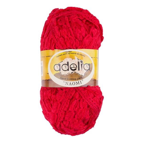 Пряжа Adelia Naomi / уп.5 мот. по 100г, 24м, 25 красный