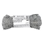 Тесьма декоративная 10 мм / 10 метров, метал. рис. 8657, серый /под серебро, Blitz