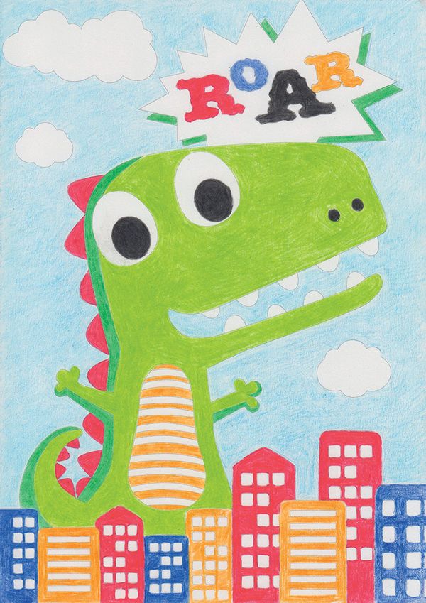 Картина по номерам Фрея, Дино-гигант 29.5х20.5 см