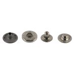 Кнопка Альфа (S-образная) ⌀15 мм, 72±5 шт, soft-touch металл, бордовый soft-touch, Micron