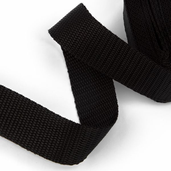 Стропа (ременная лента) 30 мм / 5х2.5 метра, фасовка, черный, 3713 (3075_3590)