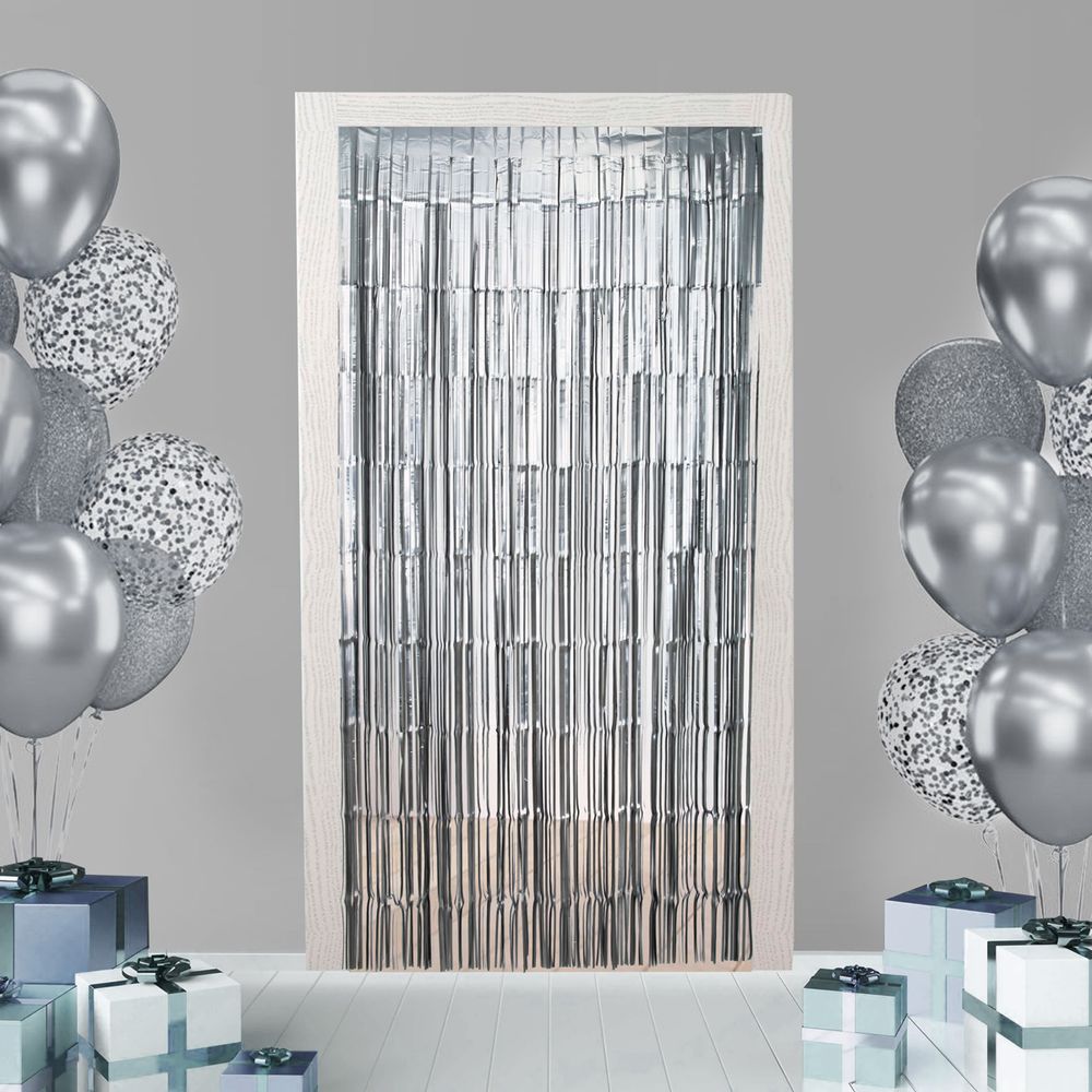 Занавес Дождик 100х200 см, 04_серебристый, Boomzee GBZ-12