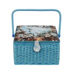 Шкатулка для швейных принадлежностей 31.5х31.5х19 см, Колибри в цветах, Gamma SBJ-011