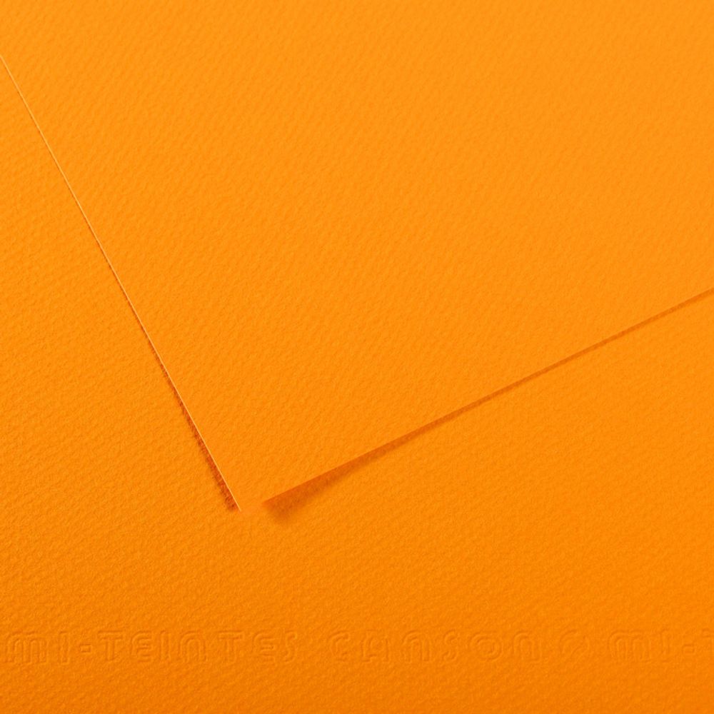 Бумага для пастели Mi-Teintes 160 г/м², A4 21х29.7 см, 25 л, №553 Кадмий желтый насыщенный, Canson, C31032S028