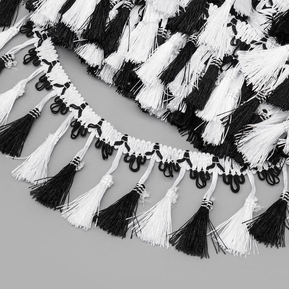 Бахрома отделочная 115.0 мм / 10 метров, с кистями, (001-115), 878