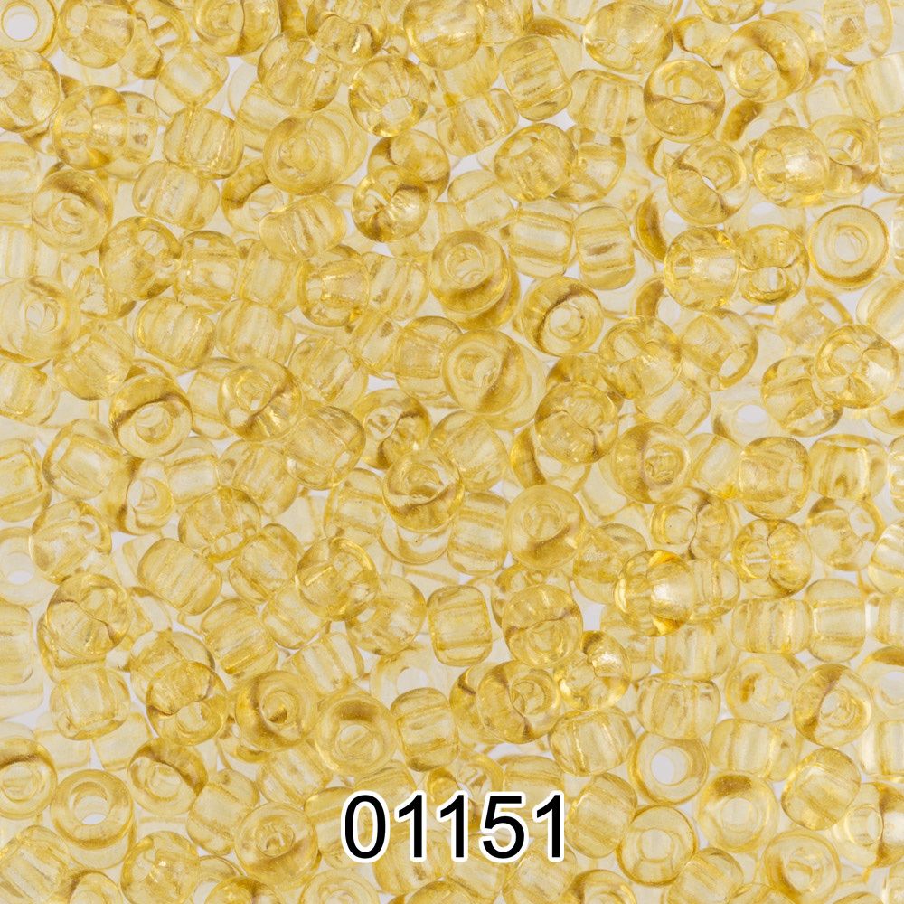 Бисер Preciosa круглый 10/0, 2.3 мм, 500 г, 01151 (Ф335) салатово-желтый
