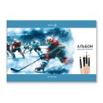 Альбом для рисования 100 г/м², A4 29.5х20.2 см, 48 л. на скобе 5 шт, 01717 Приоткрыв этюдник, Светоч А259