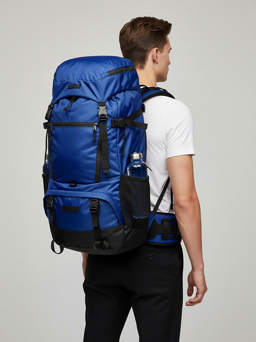 Оксфорд 200D PU1000 78 г/м², 150 см / 5 метров, ОКС.TBY200D.S027.5, S027 василек