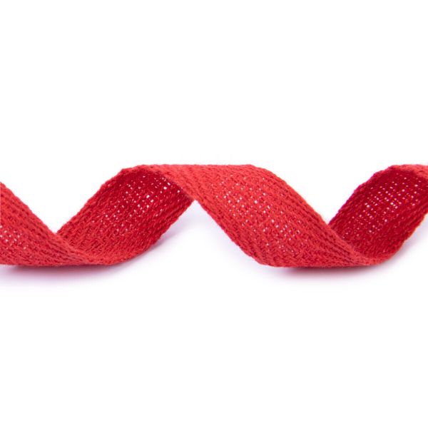 Тесьма (лента) киперная (100% х/б) 15 мм / 25 метров, красный, Gamma С3863Г17