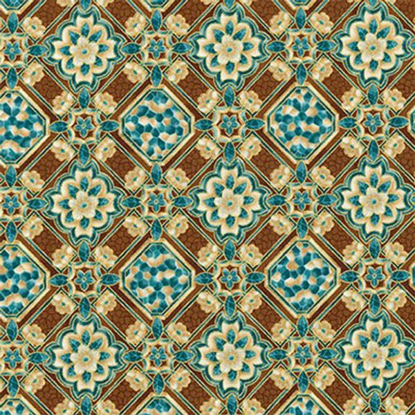 Ткань для пэчворка Peppy Villa Romana, отрез 50х55 см, 146 г/м², SRKM-17052-163 SPICE, Robert Kaufman