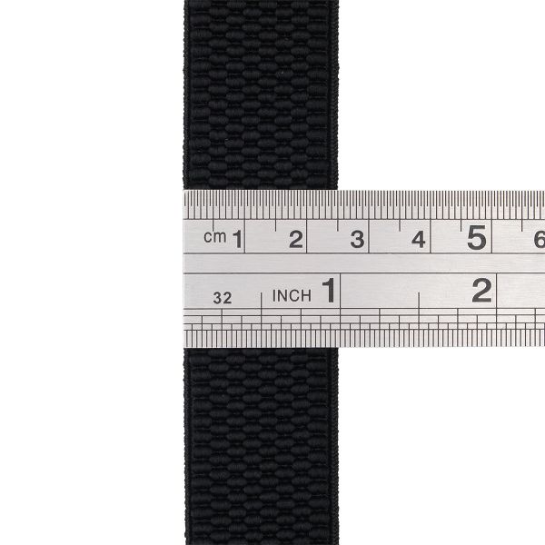 Резинка для подтяжек (помочная) 25.0 мм / 4 метра, 15.75 г/м, 580 черный, 6123-9389