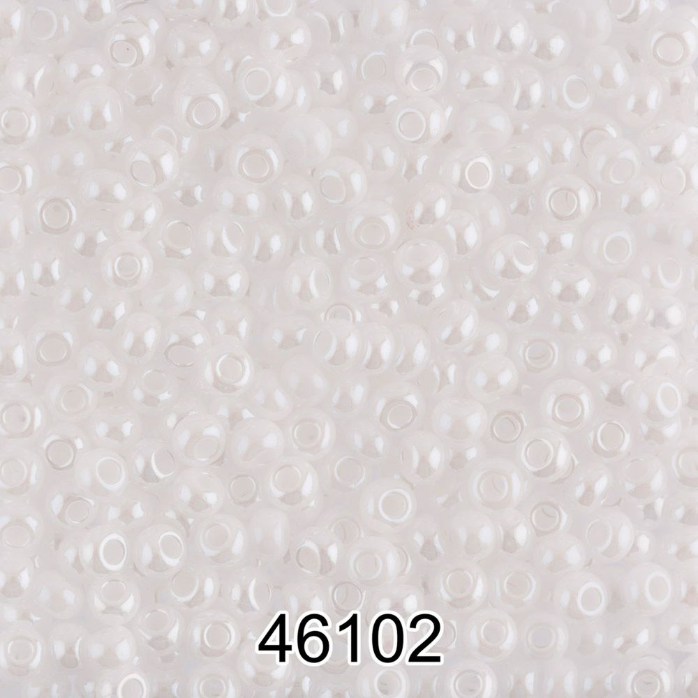 Бисер Preciosa 08/0, 2.9 мм, 50 г, 1-й сорт, H662 белый (46102), круглый 4