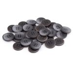 Пуговицы 4 прокола 24L (т.серый), 36 шт