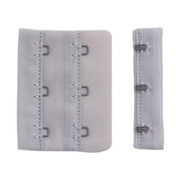 Застежки для бюстгальтера текстильные 3х2, 57 мм, 279 серый лед, 2494, 25 шт, Arta