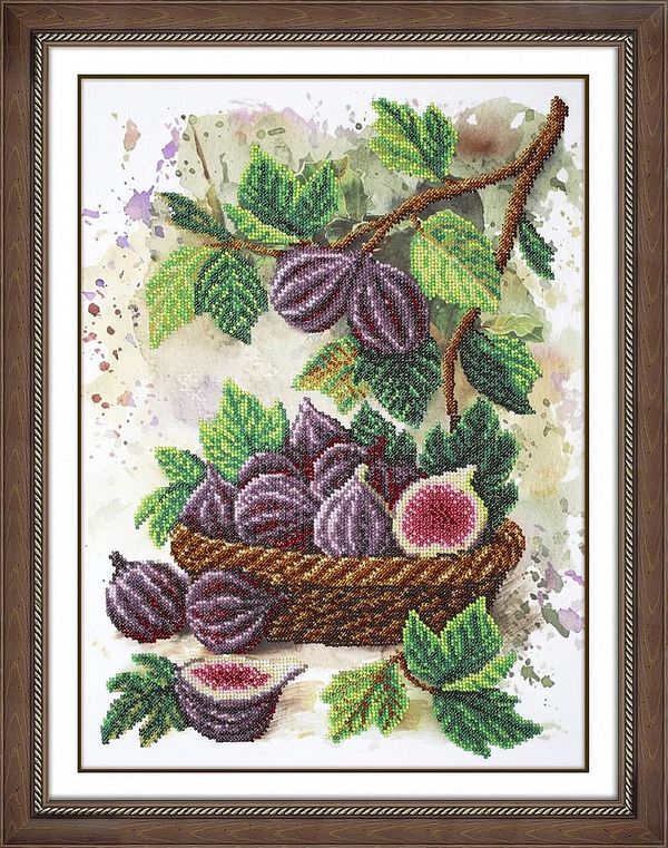 Набор для вышивания бисером Паутинка Б-1318, Инжир, 30х40 см