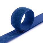Лента контактная липучка (велкро) пришивная 20 мм / 25 метров, 080 васильковый, Gamma LG-20, ПАРА (крючок+петля), качество "B"