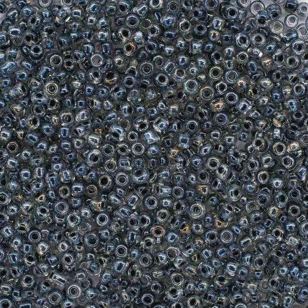 Бисер Astra&Craft 11/0 (2.1 мм), 200 г (10х20 г), цв. 2210 серый/прозр.с.цвет.центром (глянцевый)