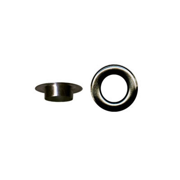 Блочки металл ⌀15.0 мм, h=5 мм, 100 шт, 20 черн.никель (без лакового покрытия), БЕЗ КОЛЬЦА, Micron VK-15