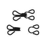 Крючки пришивные 17х9 мм, №3, оксид, 0300-4001