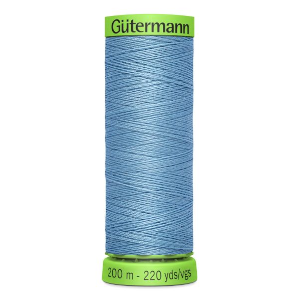 Нитки для тонких тканей Gutermann Extra Fine 150, 200м, 143 серо-голубой, 5 катушек