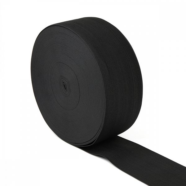 Резинка вязаная 80.0 мм / 40 метров, 3.9 г, черный