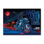 Альбом для рисования 100 г/м², A4 29х20.5 см, на скобе 48 л., 10 шт, 48АЛСК4_000261 Крутые байки, Светоч