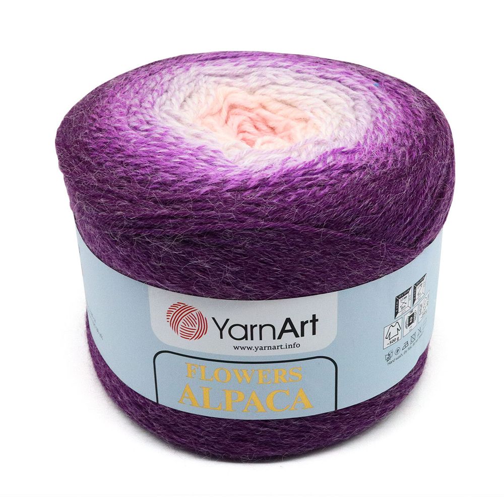 Пряжа YarnArt (ЯрнАрт) Flowers Alpaca / уп.2 мот. по 250 г, 940м, 427