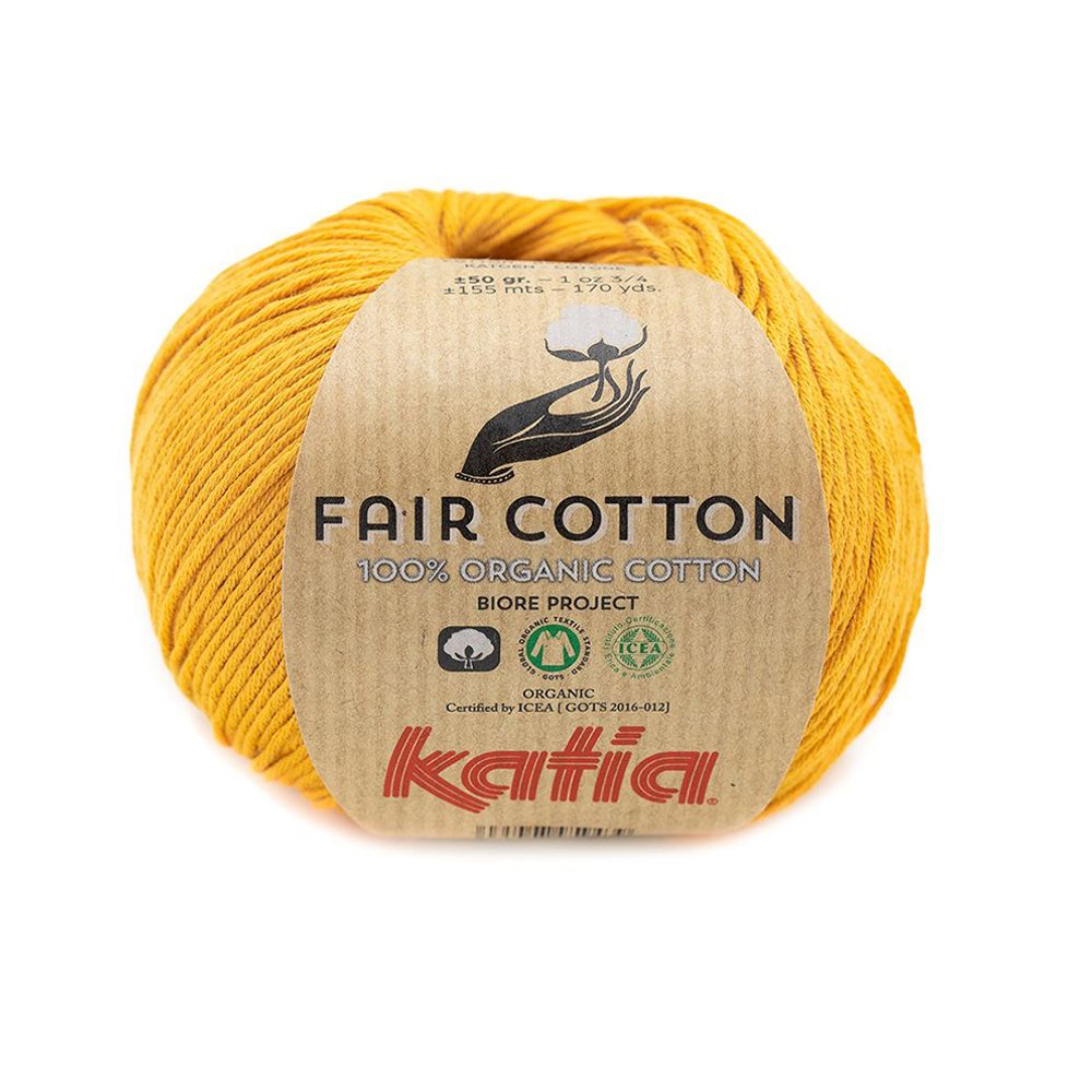 Пряжа Katia (Катя) Fair Cotton / уп.10 мот. по 50 г, 155м, №16