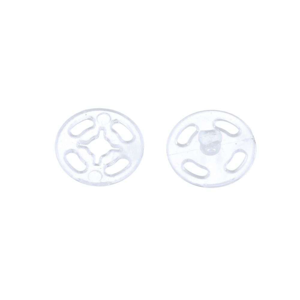 Кнопка пришивная пластик ⌀13 мм, 10 шт, 03 прозрачный, Gamma PKL-13