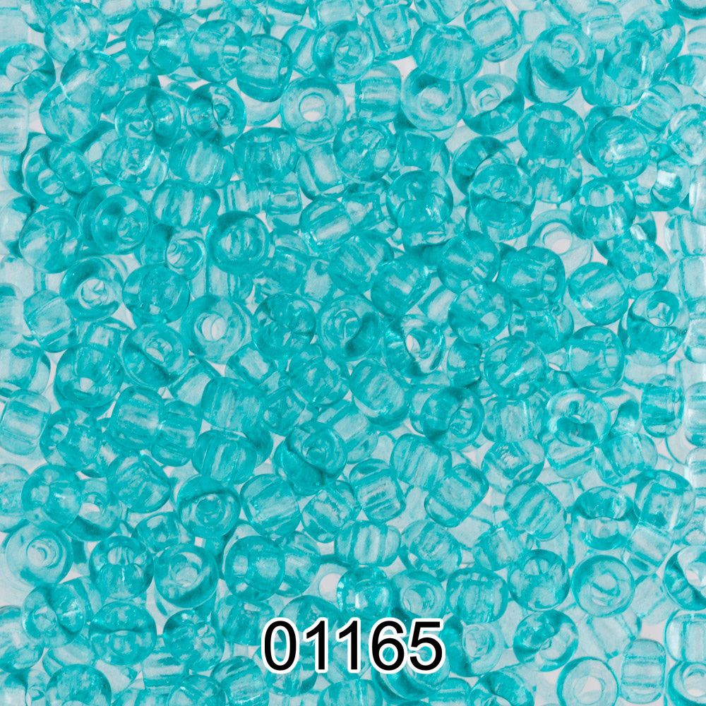 Бисер Preciosa круглый 10/0, 2.3 мм, 500 г, 01165 (Ф339) голубой