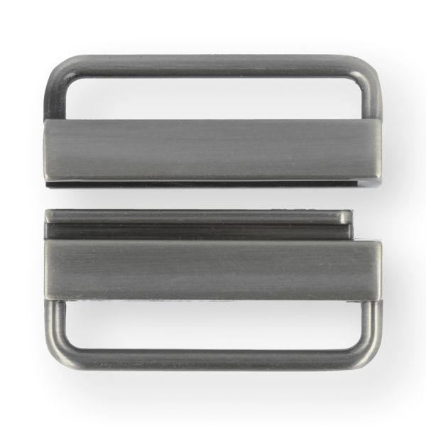 Застежка декоративная металл 35х27 мм, 10 шт, 04 никель, Micron GH 1073