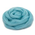 Шерсть для валяния Троицкая п/тонкая 1х100 г (до 29 мкр), 222 голубая бирюза