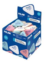 Ластик треугольный гибкий из синтетического каучука 3.6х3.3х0.6 см, 65 шт, CNM4865 ассорти, Milan 100068669424